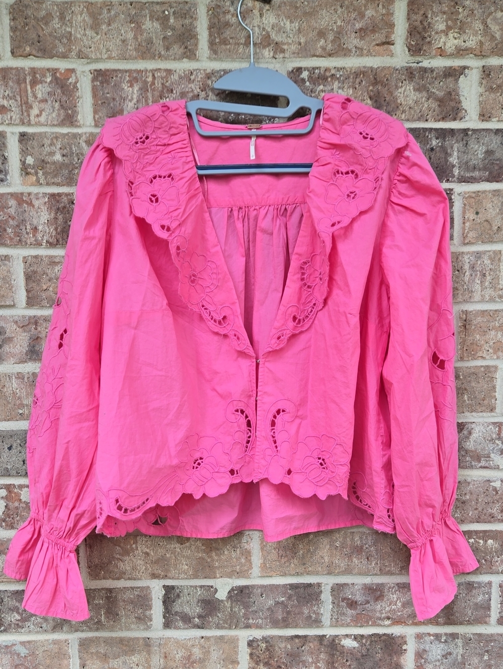 Free People Maisie Cutwork Top Size Small - Picture 4 of 7